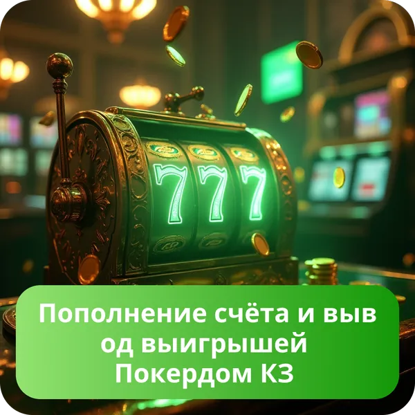 Пополнение счёта и вывод выигрышей Покердом КЗ